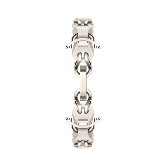 Original For Xiaomi Mi Band 8 Fashion Stainless Steel Bracelet (White) - Watch Bands by Xiaomi | Online Shopping UK | buy2fix