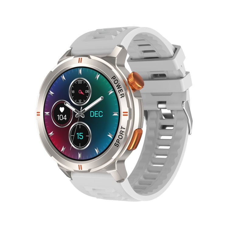 M52 1.43 inch Screen IP68 Waterproof Smart Watch, Support Bluetooth Call / Heart Rate (Silver) by buy2fix