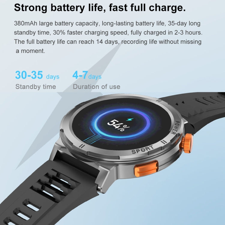 M52 1.43 inch Screen IP68 Waterproof Smart Watch, Support Bluetooth Call / Heart Rate (Blue) by buy2fix