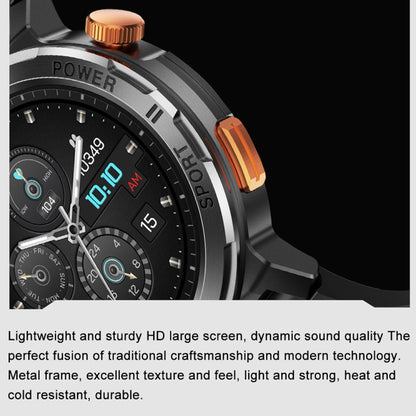 M52 1.43 inch Screen IP68 Waterproof Smart Watch, Support Bluetooth Call / Heart Rate (Tarnish) by buy2fix