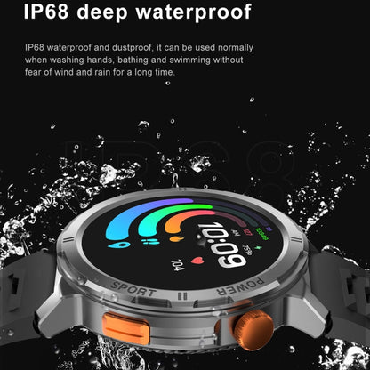 M52 1.43 inch Screen IP68 Waterproof Smart Watch, Support Bluetooth Call / Heart Rate (Blue) by buy2fix