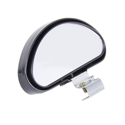 Rear View Blind Spot Mirror Universal Adjustable Wide Angle Auxiliary Mirror(Black) by buy2fix