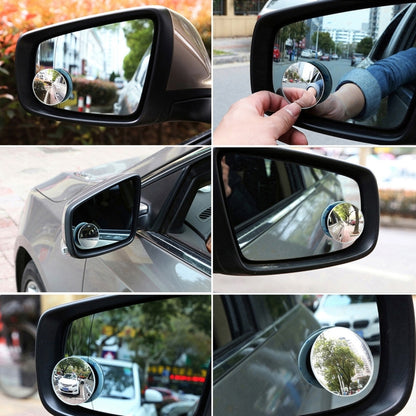 Car Blind Spot Rear View Wide Angle Mirror, Diameter: 5.3cm(Black) by buy2fix