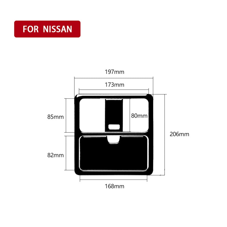 For Nissan 350z 2003-2009 3pcs Car Reading Light Decorative Sticker, Left and Right Drive Universal - Car Interior Mouldings by buy2fix | Online Shopping UK | buy2fix