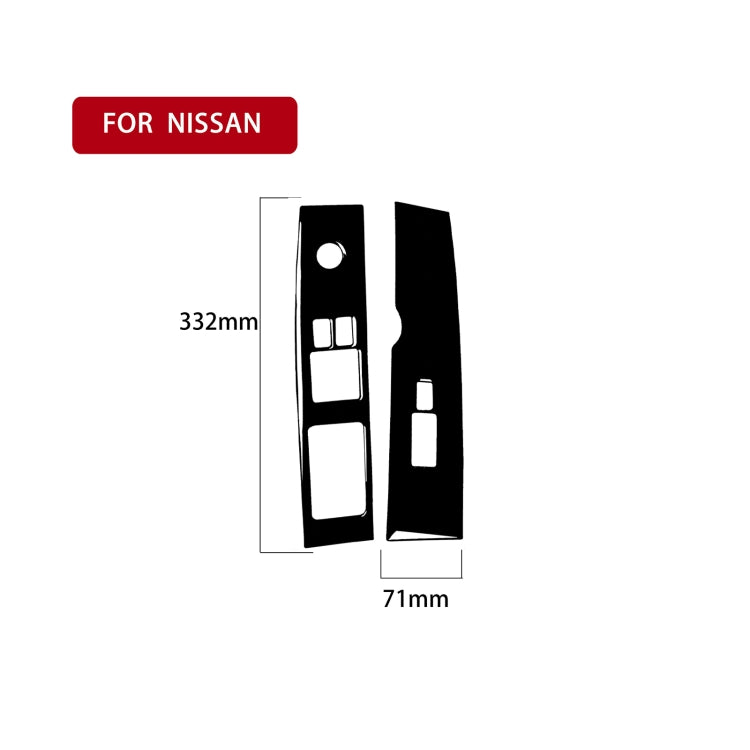 For Nissan 350Z 2003-2005 2pcs Car Window Lift Decorative Sticker, Left Drive - Car Interior Mouldings by buy2fix | Online Shopping UK | buy2fix