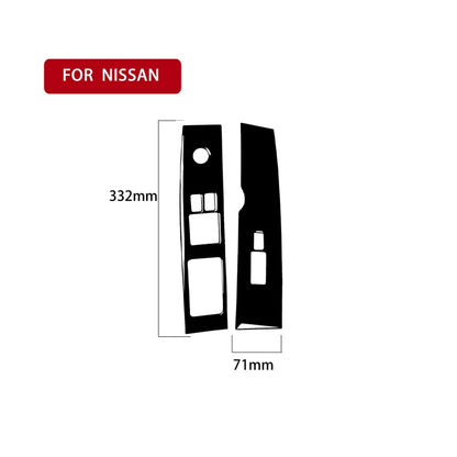 For Nissan 350Z 2003-2005 2pcs Car Window Lift Decorative Sticker, Left Drive - Car Interior Mouldings by buy2fix | Online Shopping UK | buy2fix