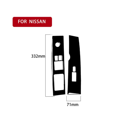For Nissan 350Z 2003-2005 2pcs Car Window Lift Decorative Sticker, Left Drive - Car Interior Mouldings by buy2fix | Online Shopping UK | buy2fix