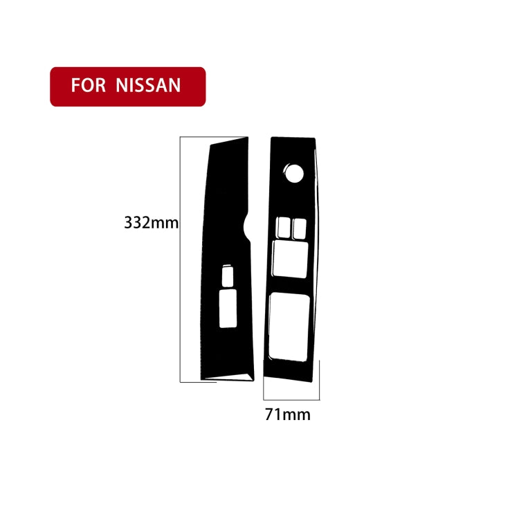 For Nissan 350Z 2003-2005 2pcs Car Window Lift Decorative Sticker, Right Drive - Car Interior Mouldings by buy2fix | Online Shopping UK | buy2fix