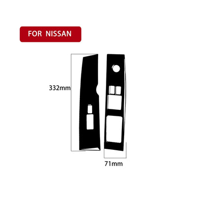 For Nissan 350Z 2003-2005 2pcs Car Window Lift Decorative Sticker, Right Drive - Car Interior Mouldings by buy2fix | Online Shopping UK | buy2fix