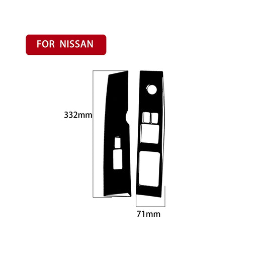 For Nissan 350Z 2003-2005 2pcs Car Window Lift Decorative Sticker, Right Drive - Car Interior Mouldings by buy2fix | Online Shopping UK | buy2fix