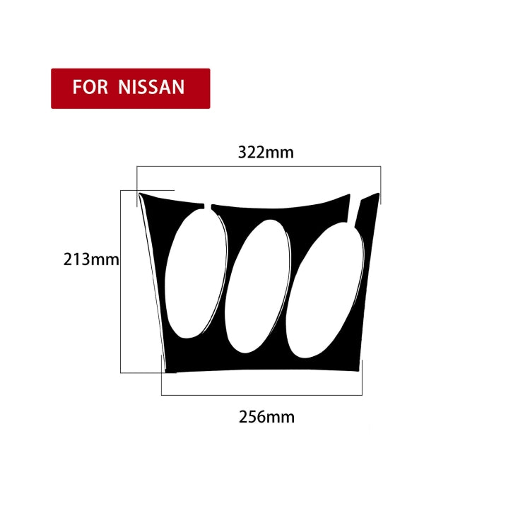 For Nissan 350Z 2003-2009 Car Radio/Air Conditioning Console Sticker, Right Drive - Car Interior Mouldings by buy2fix | Online Shopping UK | buy2fix