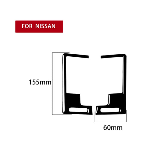 For Nissan 350Z 2003-2009 2pcs Car Center Vent Exhaust Decorative Stickers, Left and Right Drive Universal - Car Interior Mouldings by buy2fix | Online Shopping UK | buy2fix