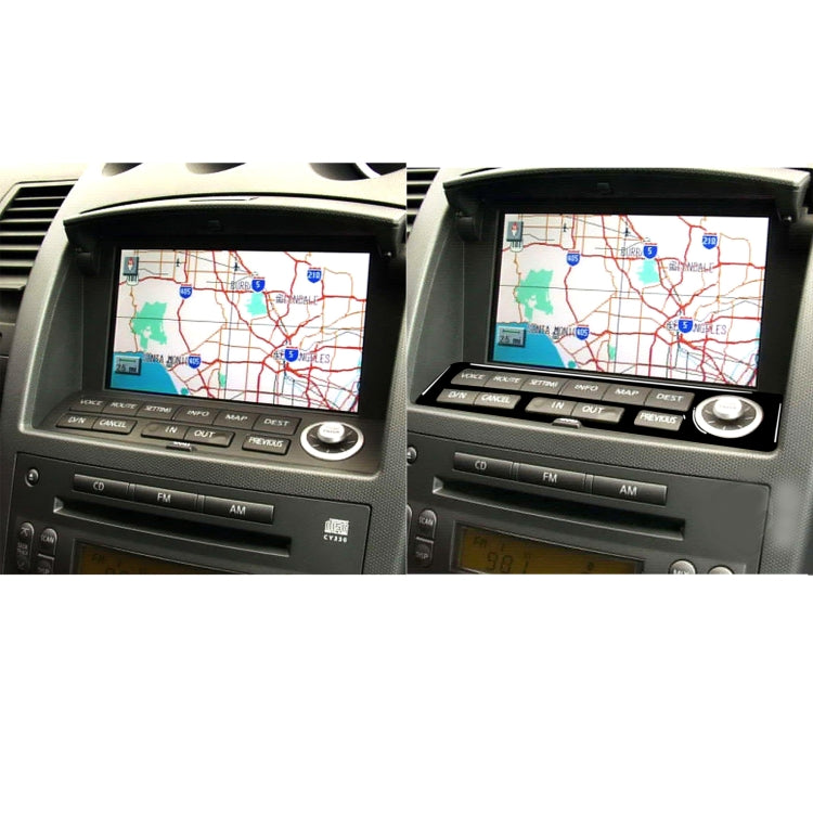 For Nissan 350Z 2003-2009 Car Navigation Keys Decorative Stickers, Left and Right Drive Universal - Car Interior Mouldings by buy2fix | Online Shopping UK | buy2fix