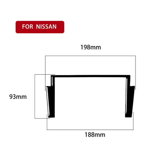For Nissan 350Z 2003-2009 Car Navigation Box Decorative Stickers, Left and Right Drive Universal - Car Interior Mouldings by buy2fix | Online Shopping UK | buy2fix
