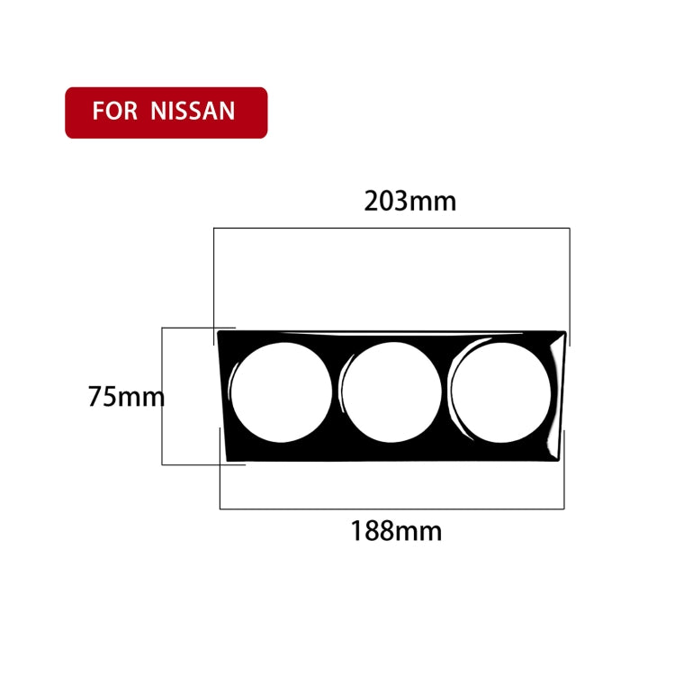 For Nissan 350Z 2003-2009 Car Air Conditioning Adjustment Decorative Stickers, Left and Right Drive Universal - Car Interior Mouldings by buy2fix | Online Shopping UK | buy2fix