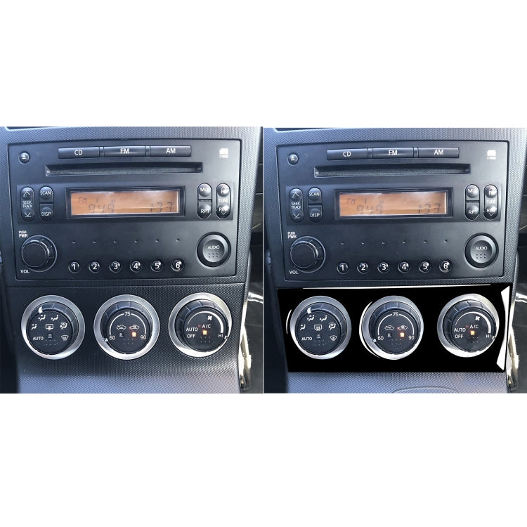 For Nissan 350Z 2003-2009 Car Air Conditioning Adjustment Decorative Stickers, Left and Right Drive Universal - Car Interior Mouldings by buy2fix | Online Shopping UK | buy2fix