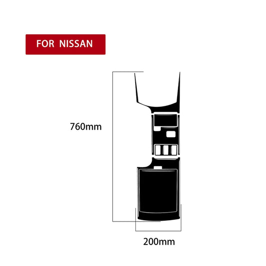 For Nissan 350Z 2003-2005 4pcs Car Central System Control Type A Decorative Stickers, Left and Right Drive Universal - Car Interior Mouldings by buy2fix | Online Shopping UK | buy2fix