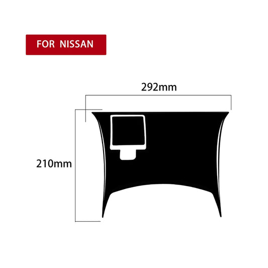 For Nissan 350Z 2003-2005 2pcs Car Rear Of Center Console Decorative Stickers, Left and Right Drive Universal - Car Interior Mouldings by buy2fix | Online Shopping UK | buy2fix