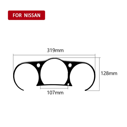 For Nissan 350Z 2003-2009 Car Speedometer Surround Decorative Stickers, Left and Right Drive Universal - Car Interior Mouldings by buy2fix | Online Shopping UK | buy2fix