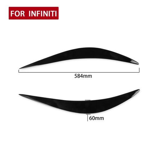 Car ABS Light Eyebrow For Infiniti Q50 2014-2019 - Lamp Decoration by buy2fix | Online Shopping UK | buy2fix