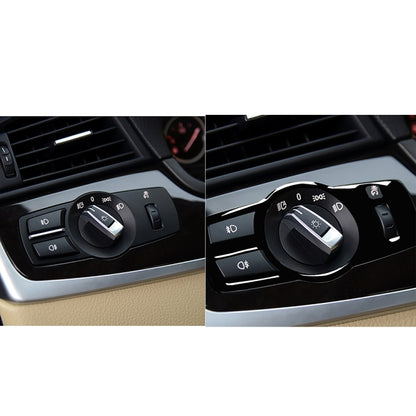 For BMW 5 Series F10 / F07 / F25 / F26 Car Headlight Switch Decorative Sticker,Left and Right Drive Universal - Car Interior Mouldings by buy2fix | Online Shopping UK | buy2fix