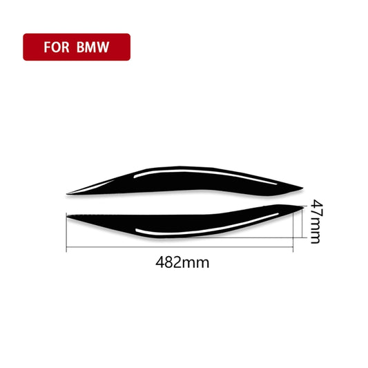 For BMW 5 Series F10 2014-2016 Car Lamp Eyebrow Decorative Sticker,Left and Right Drive Universal - Decorative Strip by buy2fix | Online Shopping UK | buy2fix