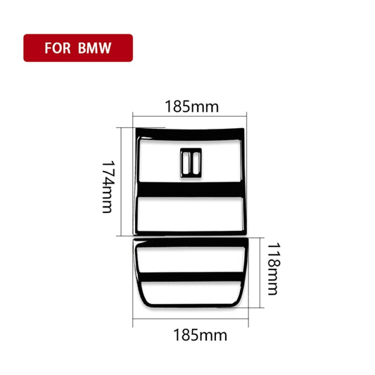 For BMW 5 Series F10 2011-2017 4pcs Car Rear Air Outlet Decorative Sticker,Left and Right Drive Universal - Car Interior Mouldings by buy2fix | Online Shopping UK | buy2fix
