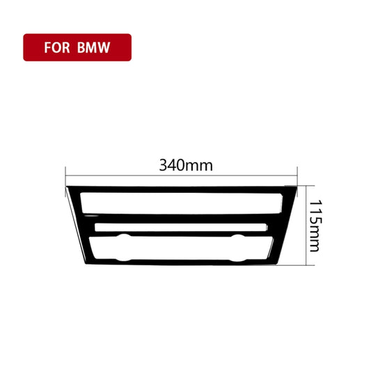 For BMW 5 Series F07 5GT 535i 2010-2016 Car CD Panel Center Console Air Conditioning Panel Decorative Sticker - Car Interior Mouldings by buy2fix | Online Shopping UK | buy2fix