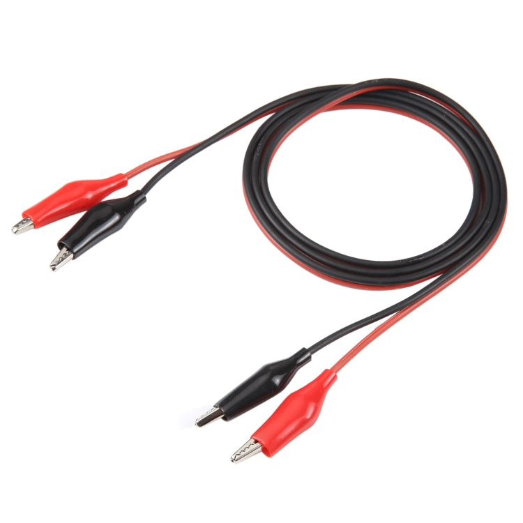 Dual Alligator Clip Test Lead Probe Cable, Length: 1m by buy2fix