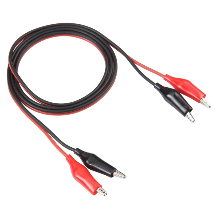 Dual Alligator Clip Test Lead Probe Cable, Length: 1m by buy2fix