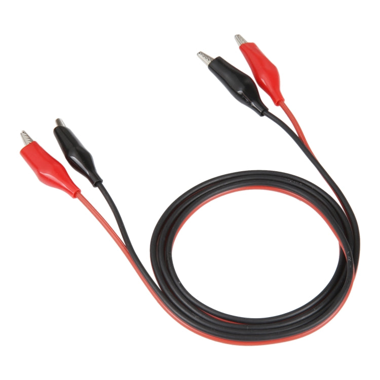 Dual Alligator Clip Test Lead Probe Cable, Length: 1m by buy2fix