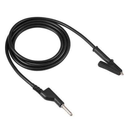 Thick Probe to Alligator Clip Test Lead Single Cable, Length: 1m (Black) by buy2fix