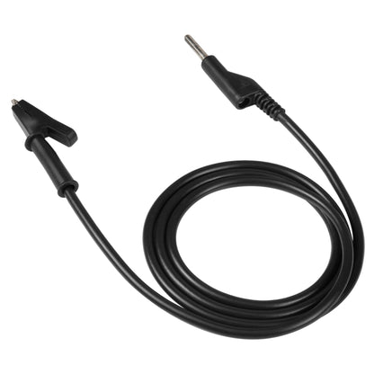 Thick Probe to Alligator Clip Test Lead Single Cable, Length: 1m (Black) by buy2fix