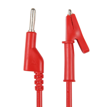 Thick Probe to Alligator Clip Test Lead Single Cable, Length: 1m (Red) by buy2fix