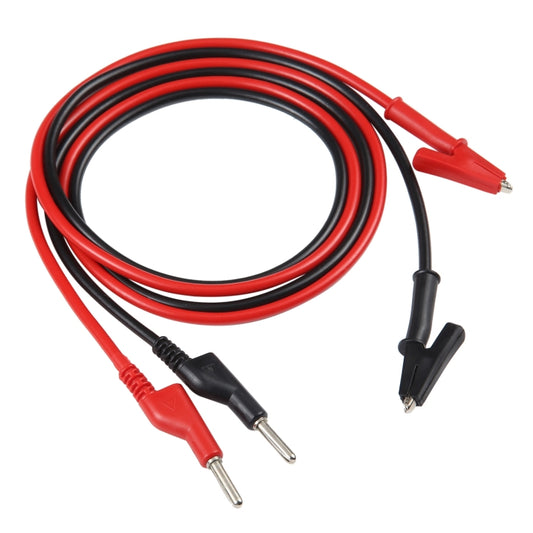Thick Probe to Alligator Clip Test Lead Cable, Length: 1m by buy2fix