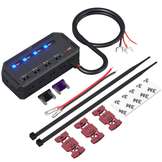 CS-1785A1 Motorcycle / Car Relay Quick Wiring Fuse Box - Relays by buy2fix | Online Shopping UK | buy2fix