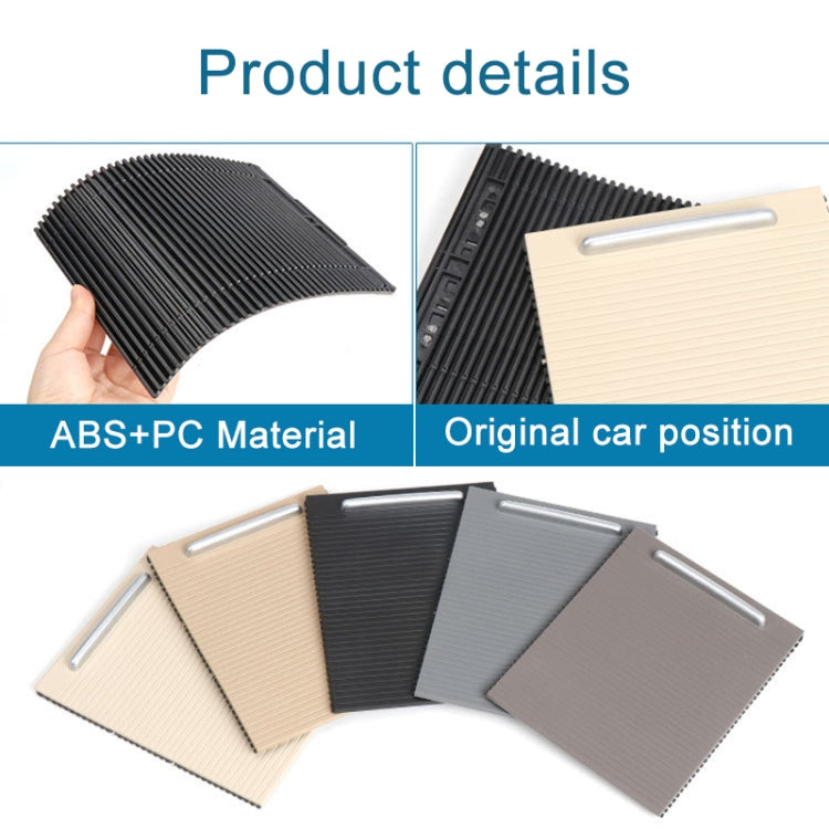 Car Center Console Water Cup Holder Cover Trim for Volkswagen Magotan / CC / Passat, Left Driving(Beige) by buy2fix