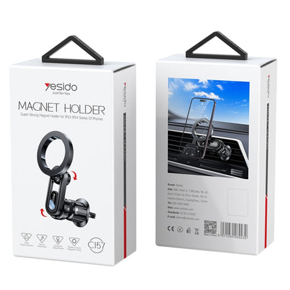 Yesido C157 Strong Magnetic Car Air Vent Phone Holder (Black) - Universal Car Holders by Yesido | Online Shopping UK | buy2fix
