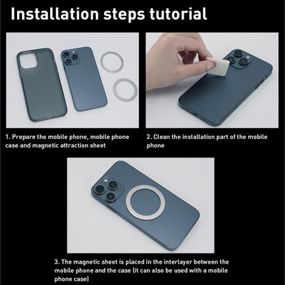 Yesido C158 2 in 1 Magnetic Ring Car Dashboard Air Vent Phone Holder (Black) by Yesido