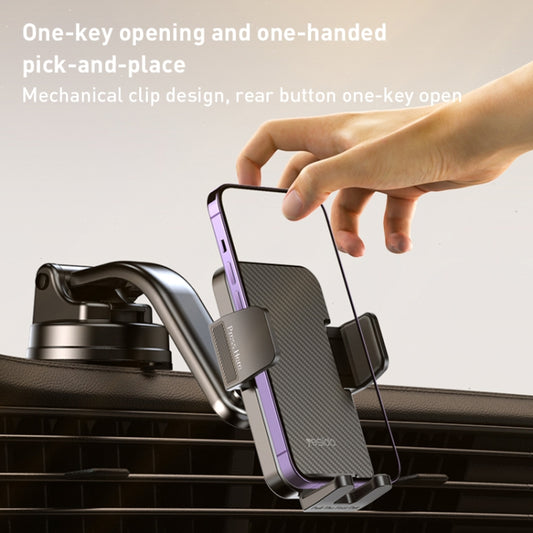 Yesido C172 Suction Cup Type Bending Arm Car Phone Holder (Black) - Universal Car Holders by Yesido | Online Shopping UK | buy2fix