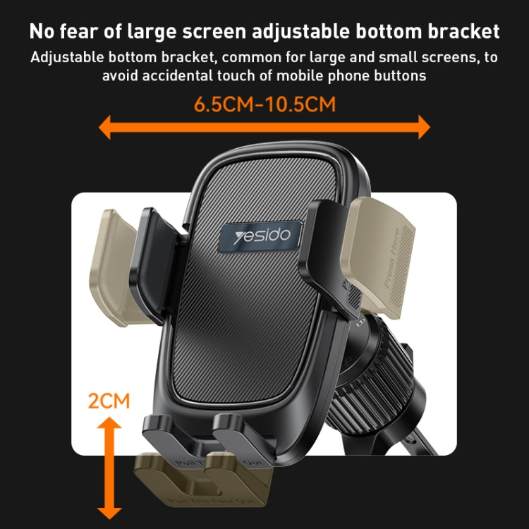 Yesido C241 Adjustable Car Air Vent Mobile Phone Holder - Universal Car Holders by Yesido | Online Shopping UK | buy2fix