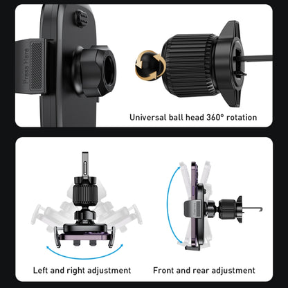 Yesido C241 Adjustable Car Air Vent Mobile Phone Holder - Universal Car Holders by Yesido | Online Shopping UK | buy2fix