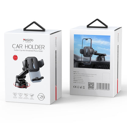 Yesido C261 Suction Cup Type Telescopic Car Phone Holder - Universal Car Holders by Yesido | Online Shopping UK | buy2fix