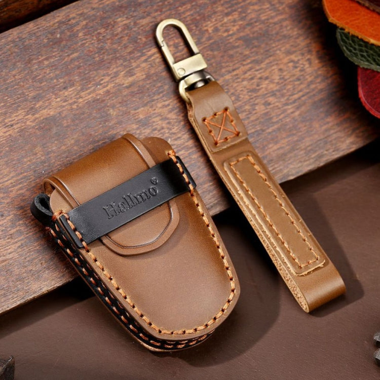 For Cadillac / CT5 / CT6 / XT6 5-button C087 Car Key Leather Protective Case (Brown) by buy2fix