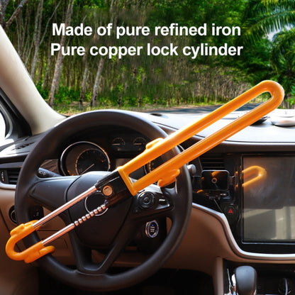 Car Steering Wheel Anti-Theft Lock Retractable Self-Defense Lock (Red) by buy2fix