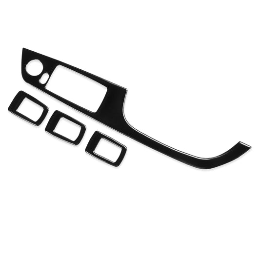 For BMW 3 Series E90/320i/325i 2005-2012 Car Carbon Fiber Right Drive Window Lifting Panel without Folding Key Decorative Sticker, Diameter: 37.8cm - Car Interior Mouldings by buy2fix | Online Shopping UK | buy2fix