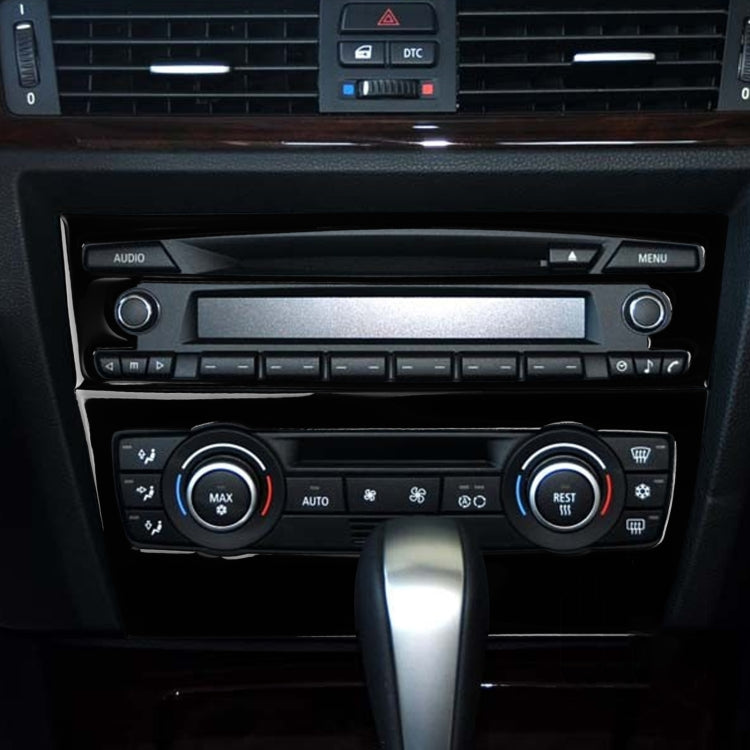 For BMW 3 Series E90/E92 2005-2012 2pcs Car Air Conditioner CD Control Panel Non-navigation without Holes Decorative Sticker, Left and Right Drive Universal - Car Interior Mouldings by buy2fix | Online Shopping UK | buy2fix