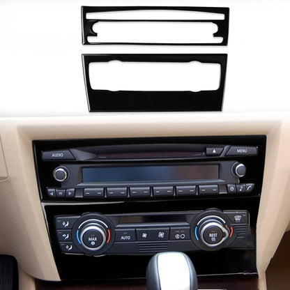 For BMW 3 Series E90/E92 2005-2012 2pcs Car Air Conditioner CD Control Panel Non-navigation without Holes Decorative Sticker, Left and Right Drive Universal - Car Interior Mouldings by buy2fix | Online Shopping UK | buy2fix