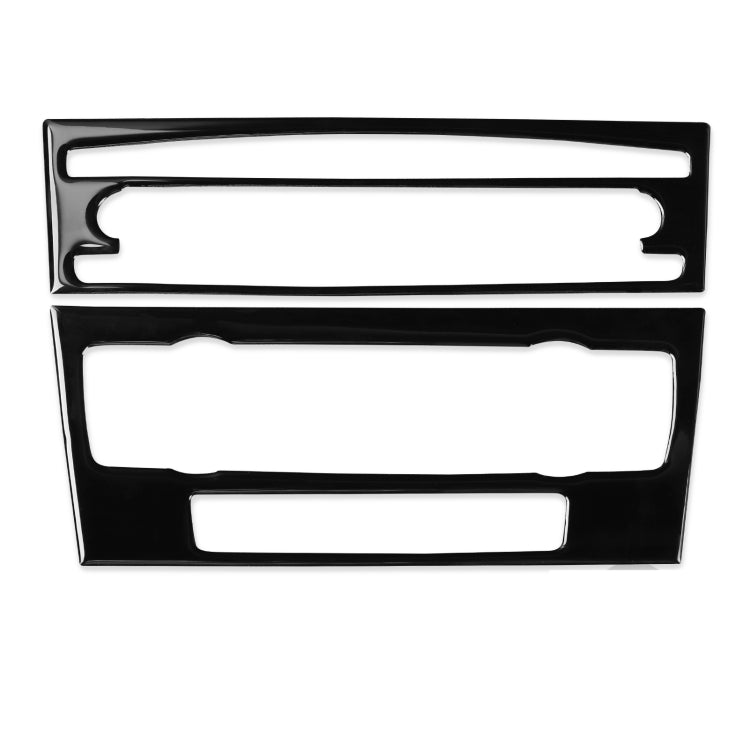For BMW 3 Series E90/E92 2005-2012 2pcs Car Air Conditioner CD Control Panel Non-navigation with Holes Decorative Sticker, Left and Right Drive Universal - Car Interior Mouldings by buy2fix | Online Shopping UK | buy2fix