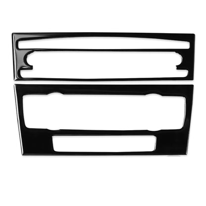 For BMW 3 Series E90/E92 2005-2012 2pcs Car Air Conditioner CD Control Panel Non-navigation with Holes Decorative Sticker, Left and Right Drive Universal - Car Interior Mouldings by buy2fix | Online Shopping UK | buy2fix